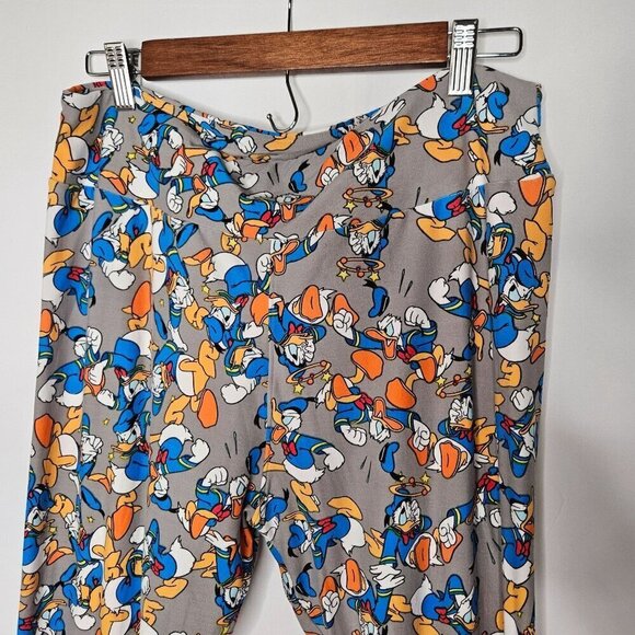 LuLaRoe Disney Donald Duck Leggings OS Tall & Curvy Stretch Comfy Fun Print - Picture 3 of 8